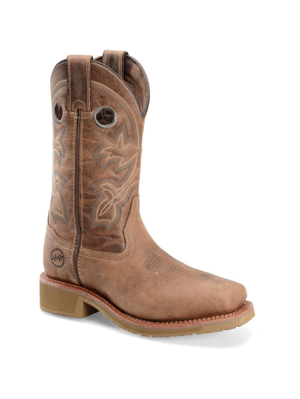 Double H Women's Haddie 11" Comp Toe Western Work Boot- Brown - DH2411