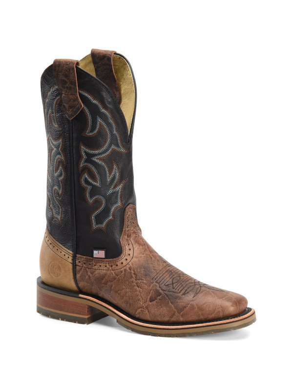 Double H Men's Grissom 12" Sqr Toe USA Made Western Work Boot - DH4644