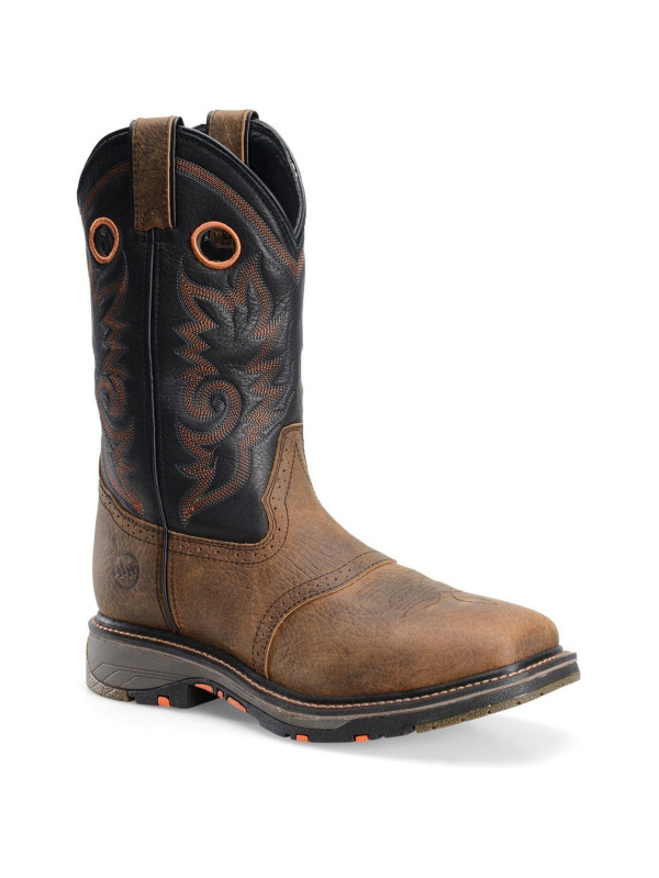 Double H Men's Isaac 13" Comp Toe Western Work Boot - Brown - DH5130