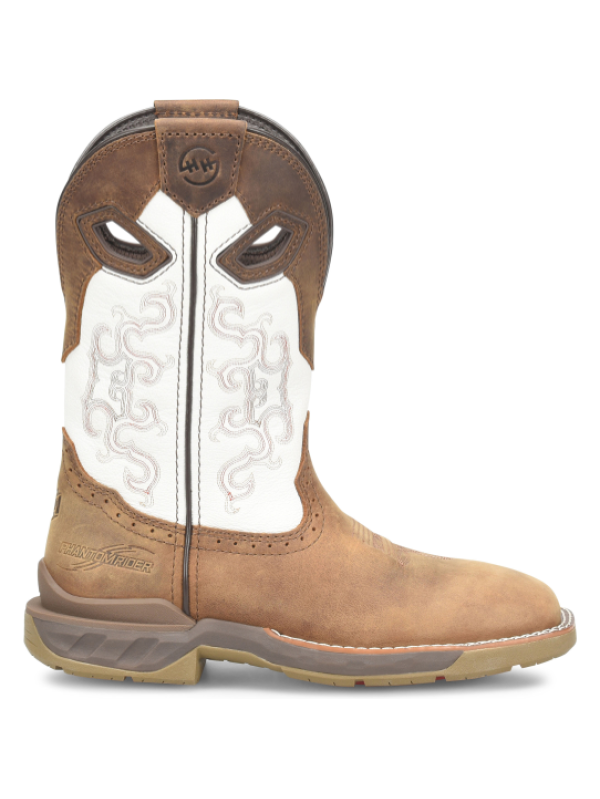 Double H Women's Phantom Rider Brave 10" Wide Square Toe Western Work Boot -Brown- DH5425