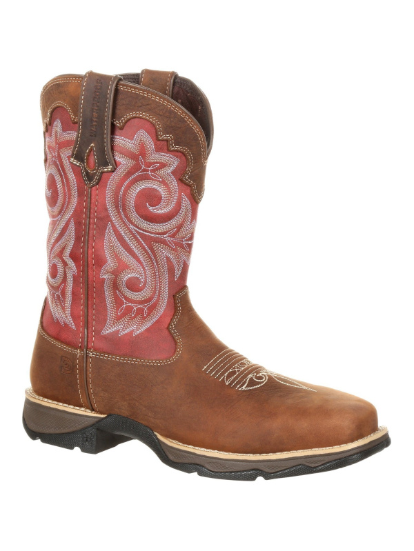 Durango Women's Lady Rebel 10" Comp Toe WP Western Work Boot - DRD0220