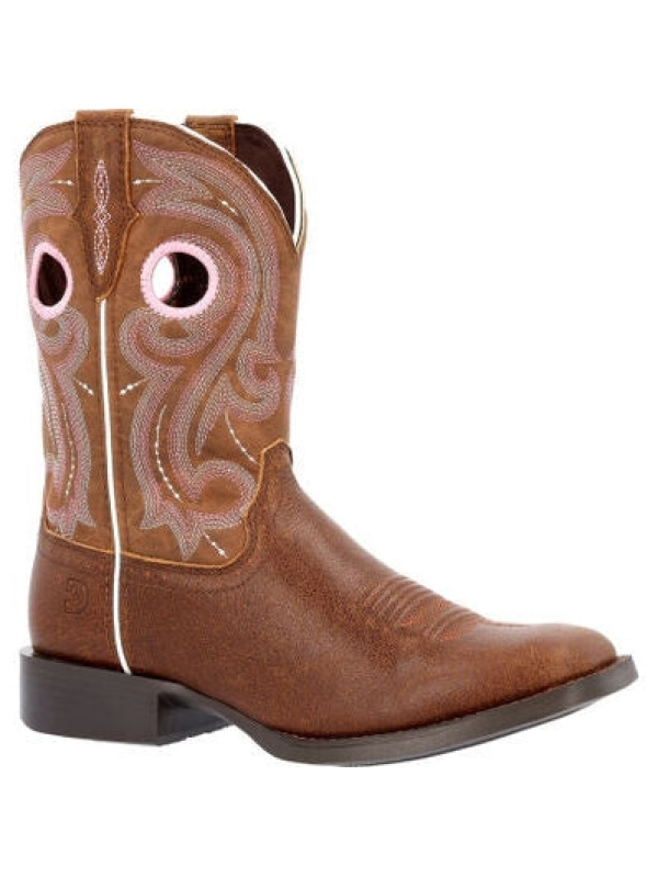 Durango Women's Westward 10" Square Toe Western Work Boot -Brown- DRD0445