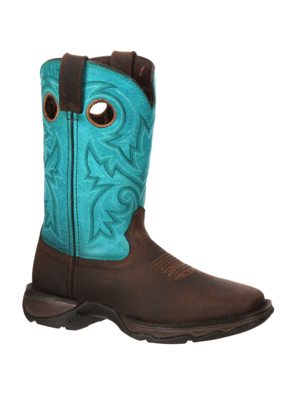 Durango Women's Lady Rebel 10" Steel Toe Western Boot- Brown - DWRD022