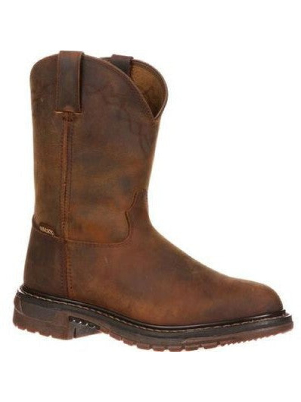 Rocky Men's Original Ride Roper 10" Round Toe Western Boot -Brown- FQ0001108