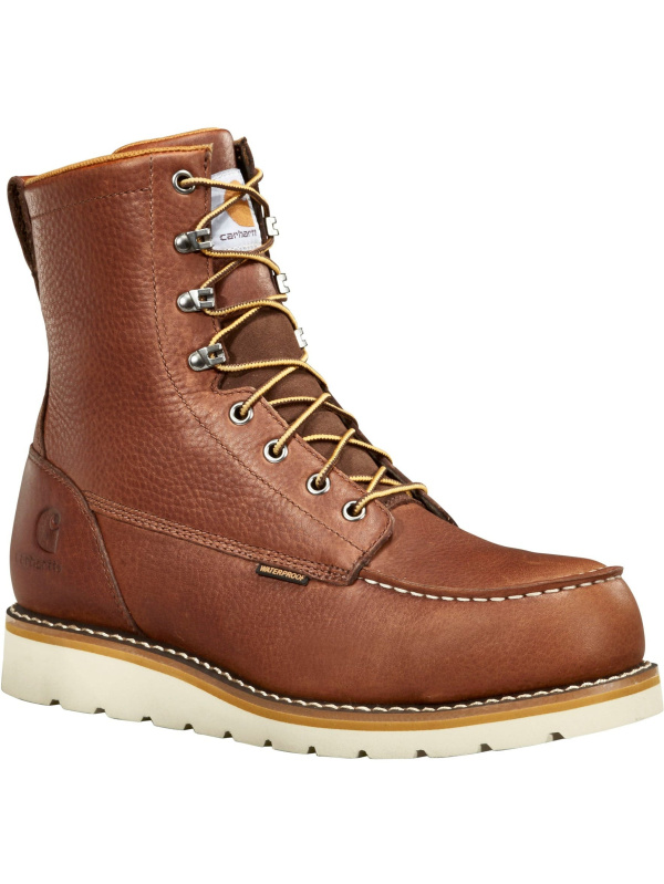 Carhartt Men's 8" Waterproof Steel Toe Wedge Work Boot - Redwood - FW8275-M