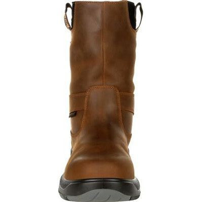 Georgia Men's Flxpoint 10" Comp Toe WP Wellington Work Boot- Brown - G5644 - Image 4
