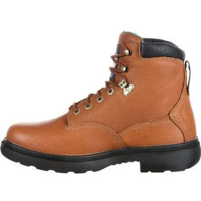 Georgia Men's Farm And Ranch 6" Soft Toe WP Work Boot -Brown- G6503 - Image 2
