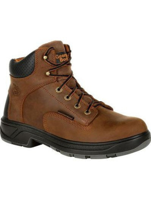 Georgia Men's Flxpoint 6" Soft Toe WP Work Boot - Brown - G6544