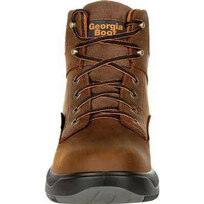 Georgia Men's FLX Point 6" Comp Toe WP Work Boot- Brown- G6644 - Image 4