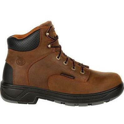Georgia Men's FLX Point 6" Comp Toe WP Work Boot- Brown- G6644 - Image 2