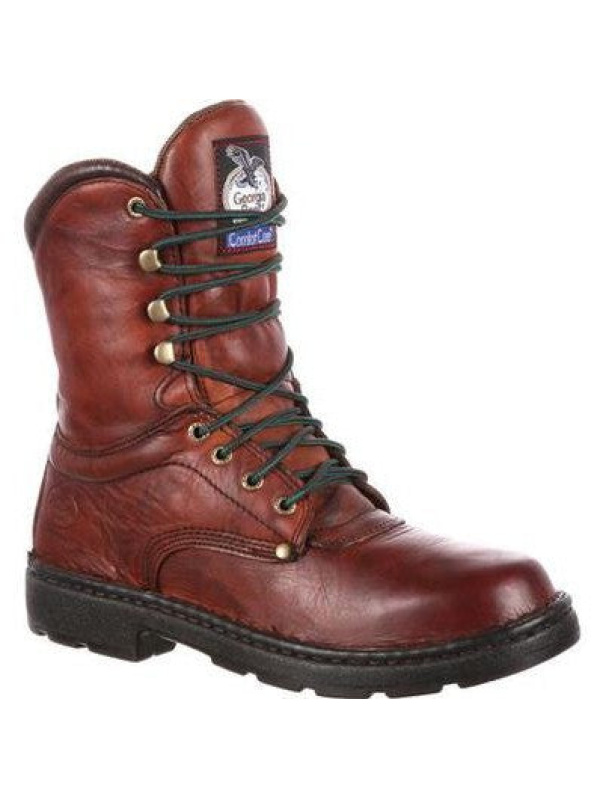 Georgia Men's Eagle Light 8" Slip Resistant Work Boot -Wildwood- G8083