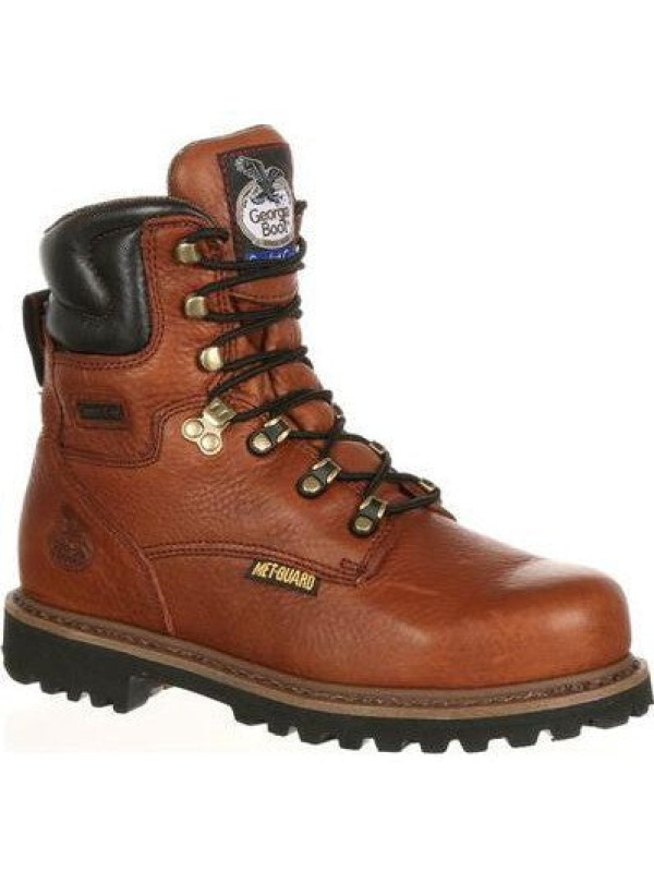 Georgia Men's Hammer 6" ST Internal Metguard Work Boot -Brown- G8315