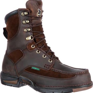 Georgia Men's Athens 8" Soft Toe WP Work Boot - Brown - G9453