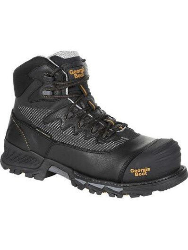 Georgia Men's Rumbler 6" Comp Toe WP Hiker Work Boot- Black- GB00311