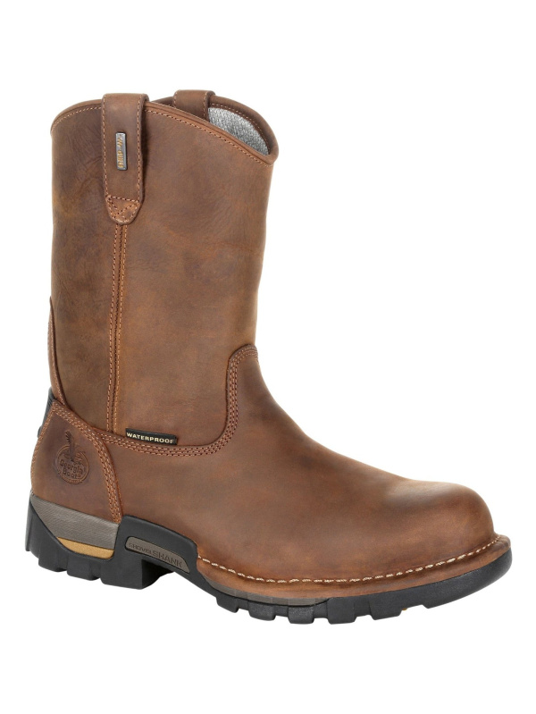 Georgia Men's Eagle One 10" Soft Toe WP Work Boot - Brown - GB00314