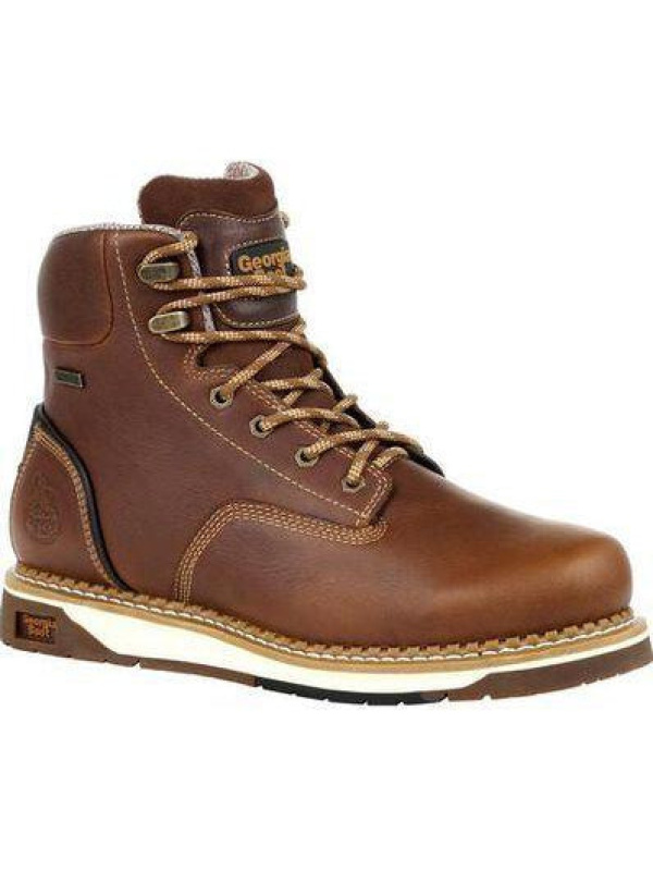 Georgia Men's AMP LT Wedge Steel Toe WPWork Boot - Brown - GB00351