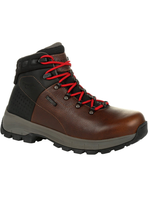 Georgia Men's Eagle Trail 6" Alloy Toe WP Hiker Work Boot - Brown - GB00397