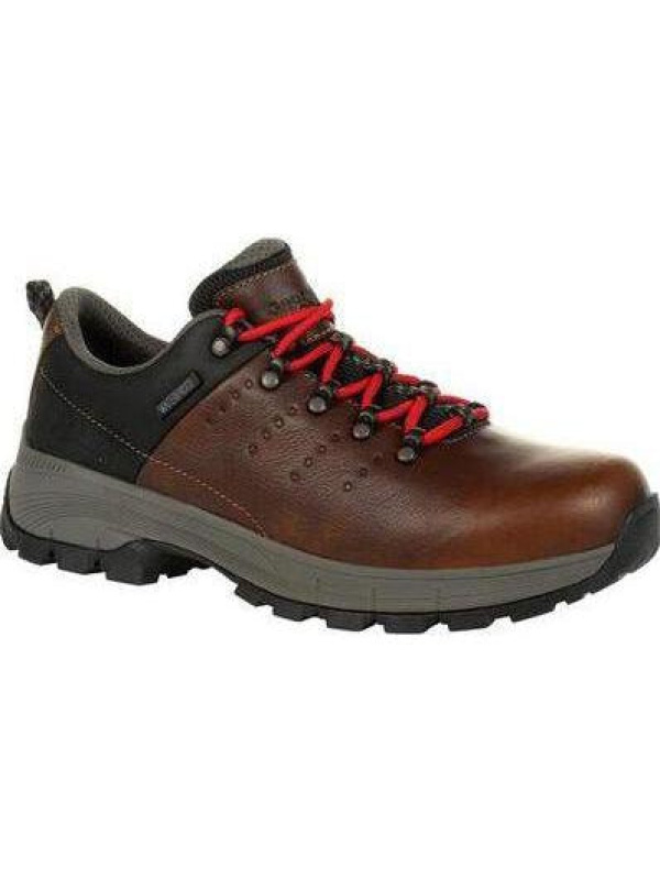 Georgia Men's Eagle Trail Soft Toe WP Oxford Work Shoe - Brown - GB00398