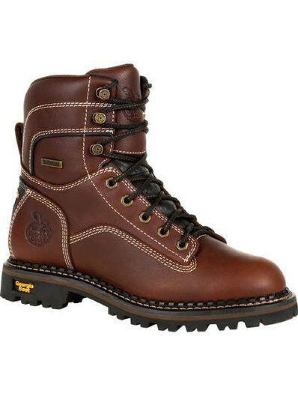 Georgia Women's AMP LT Logger Alloy Toe WP Work Boot - Brown - GB00428