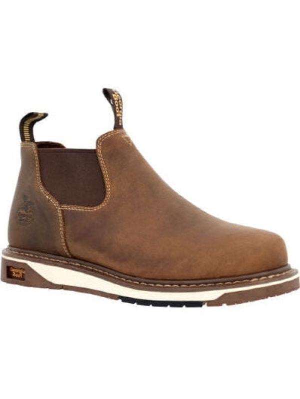 Georgia Men's Boot Amp Lt Wedge 4" Romeo Work Boot - Brown - GB00545