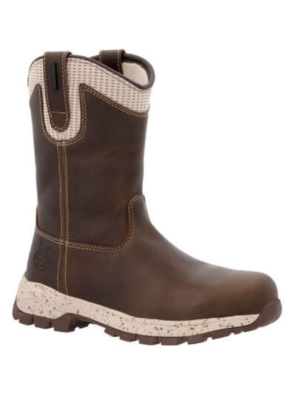 Georgia Women's Eagle Trail 10" WP Alloy Toe Work Boot -Brown- GB00557