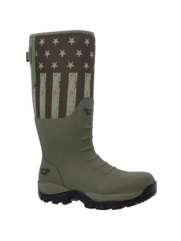 Georgia Men's Gbr Rubber 16" WP Pull On Work Boot -Dark Green- GB00559