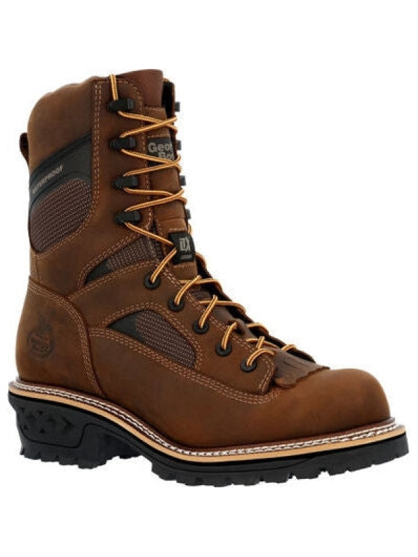 Georgia Men's Ltx Logger 9" Comp Toe WP Work Boot -Brown- GB00617