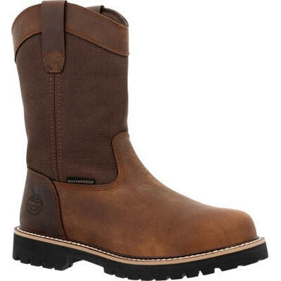 Georgia Men's Core 37 10" WP Slip Resistant Work Boot -Brown- GB00638