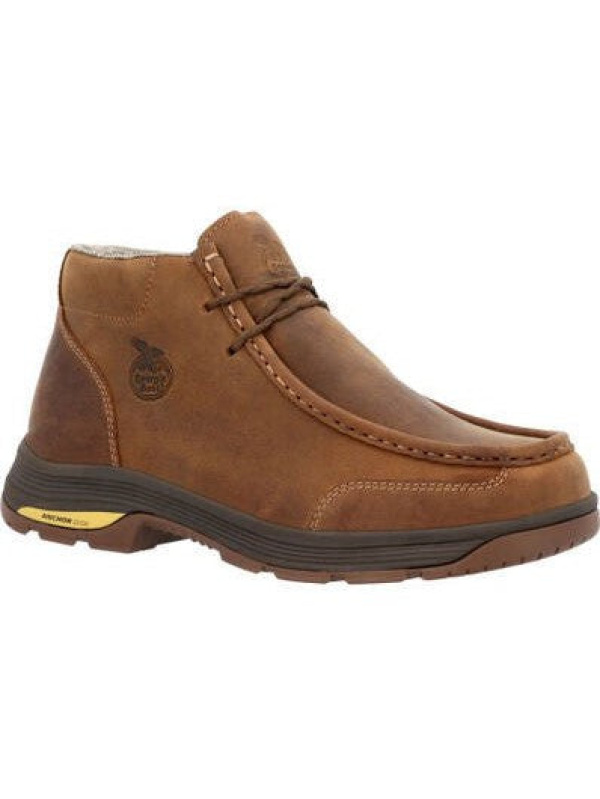 Georgia Men's Athens Superlyte 5" Alloy Toe WP Wallabee Boot- Brown- GB00647
