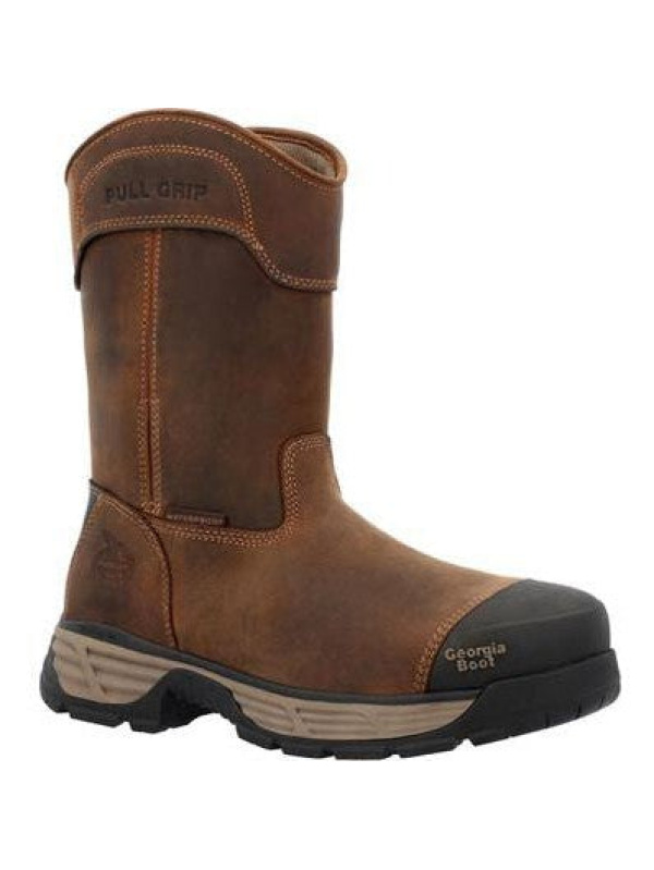Georgia Men's Durablend Edge 10" Alloy Toe WP Work Boot -Brown- GB00664