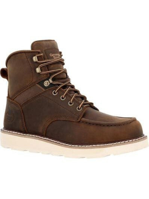 Georgia Men's Core 37 6" Soft Toe Slip Resist Work Boot - Brown - GB00667