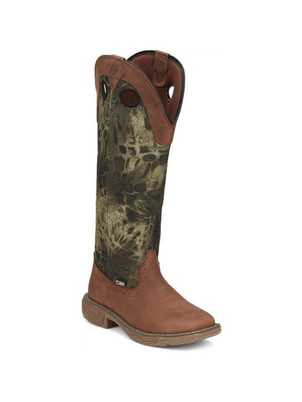 Justin Women's Rush Strike 17" Western Work Boot -Brown- SE4361