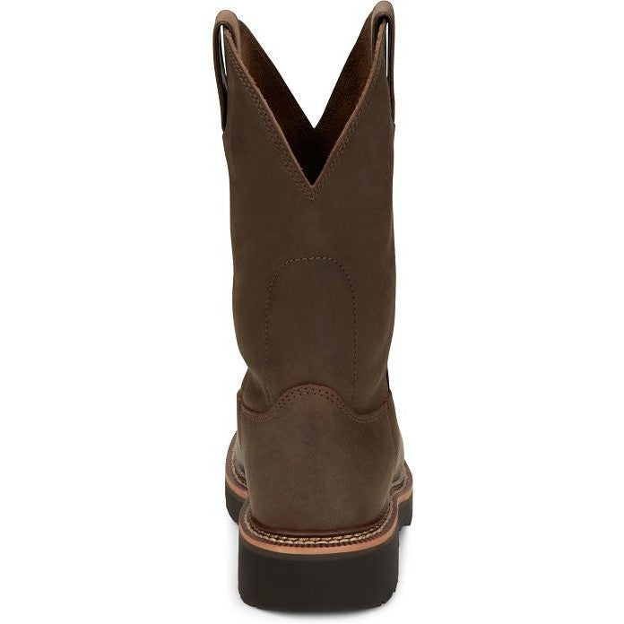 Justin Men's Carbide 11" Western Work Boot -Brown- OW4440 - Image 6