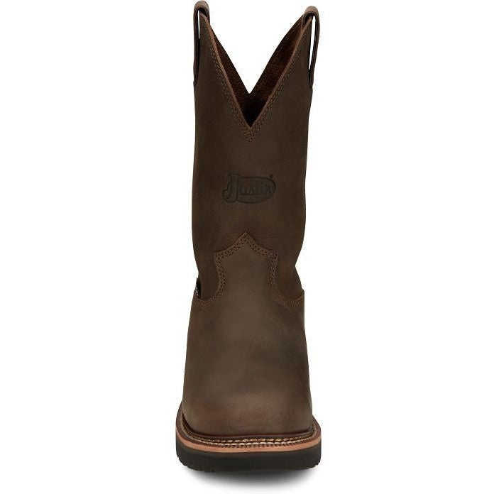 Justin Men's Carbide 11" Western Work Boot -Brown- OW4440 - Image 5