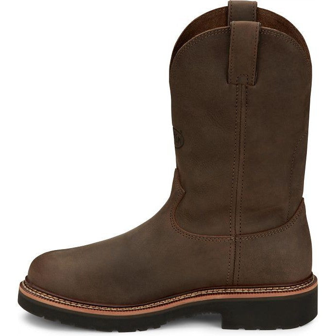 Justin Men's Carbide 11" Western Work Boot -Brown- OW4440 - Image 3