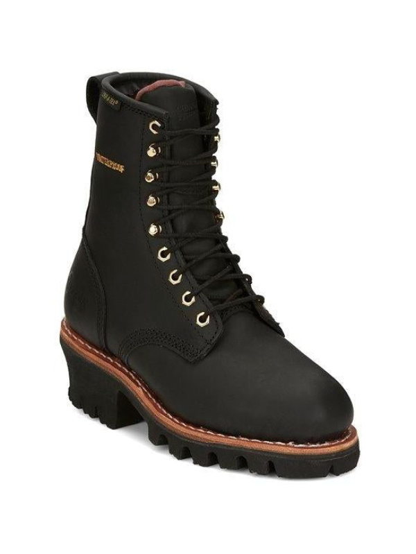 Chippewa Women's Tinsley 8" Steel Toe WP 400G Ins Work Boot - Black - L73050