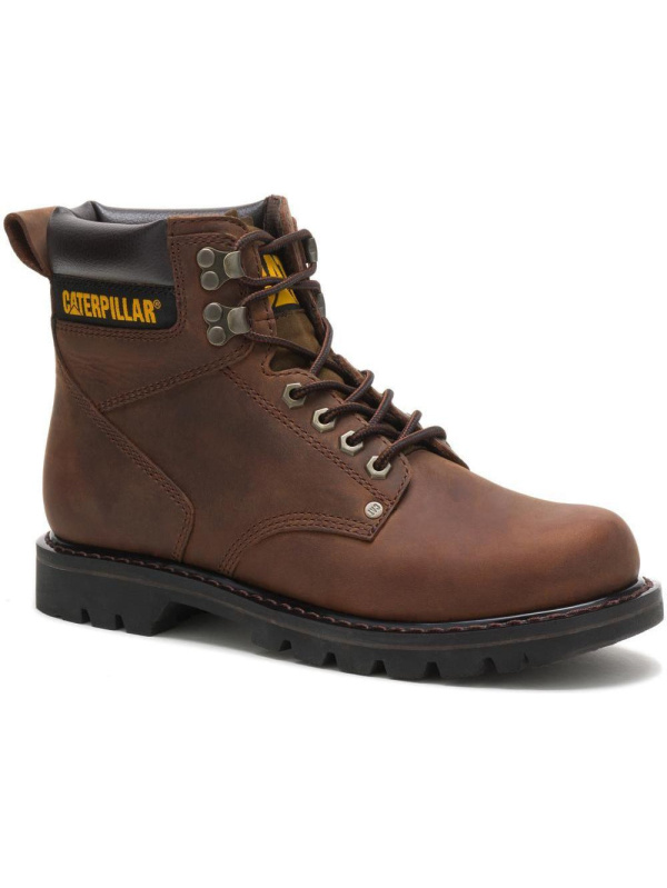 CAT Men's Second Shift 6" Work Boot - Dark Brown - P72593