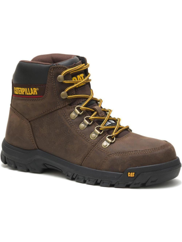 CAT Men's Outline Steel Toe Work Book - Brown - P90803