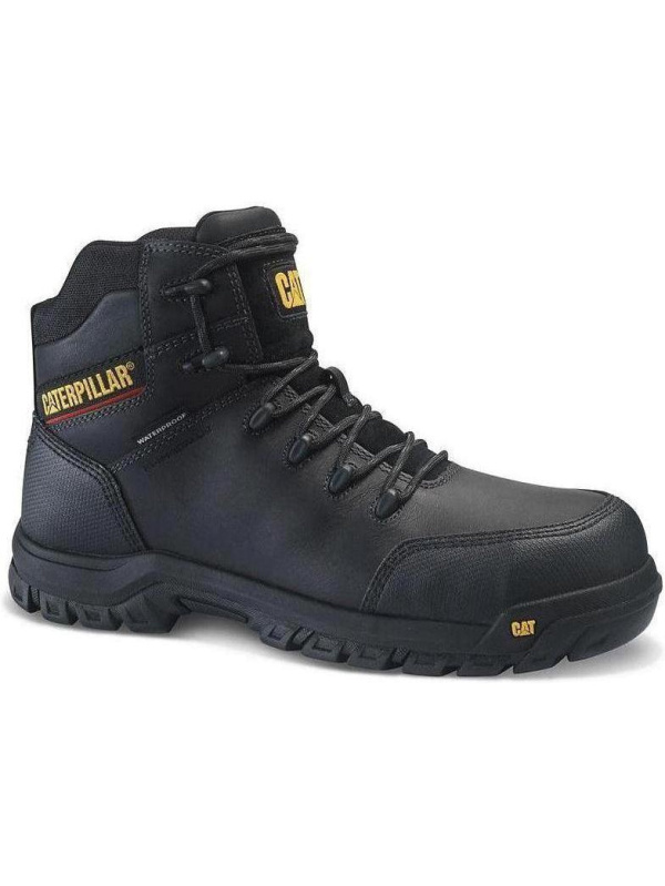 CAT Men's Resorption WP Comp Toe Work Boot - Black - P90976