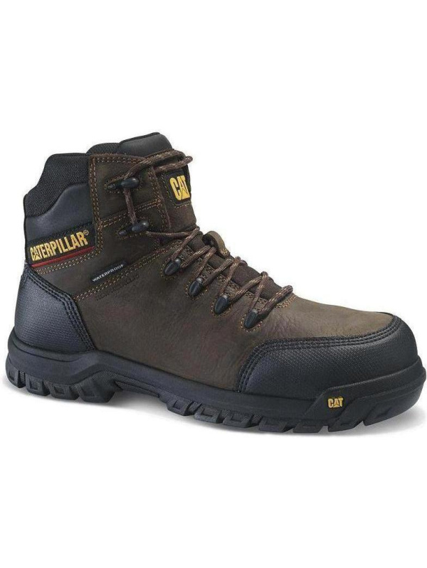 CAT Men's Resorption WP Comp Toe Work Boot - Black - P90977