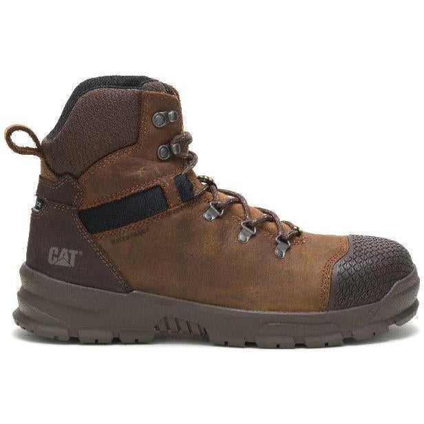 CAT Men's Accomplice X Steel Toe WP Work Boot - Brown - P91331 - Image 2
