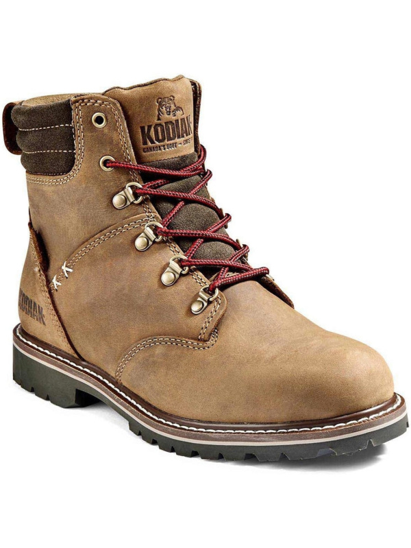 Kodiak Women's Bralorne 6" WP Slip Resist Safety Work Boot -Brown- 4TDSBN