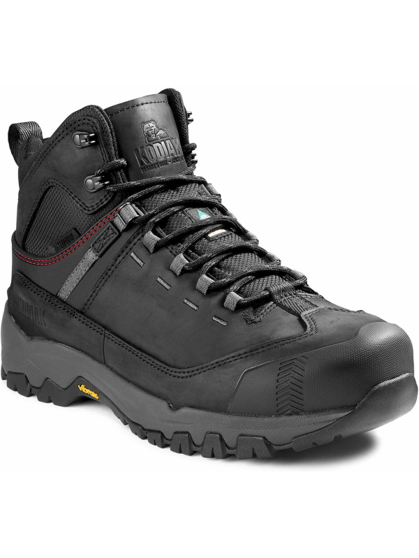 Kodiak Men's Quest Bound Comp Toe WP Hiker Work Boot -Black- 4TELBK