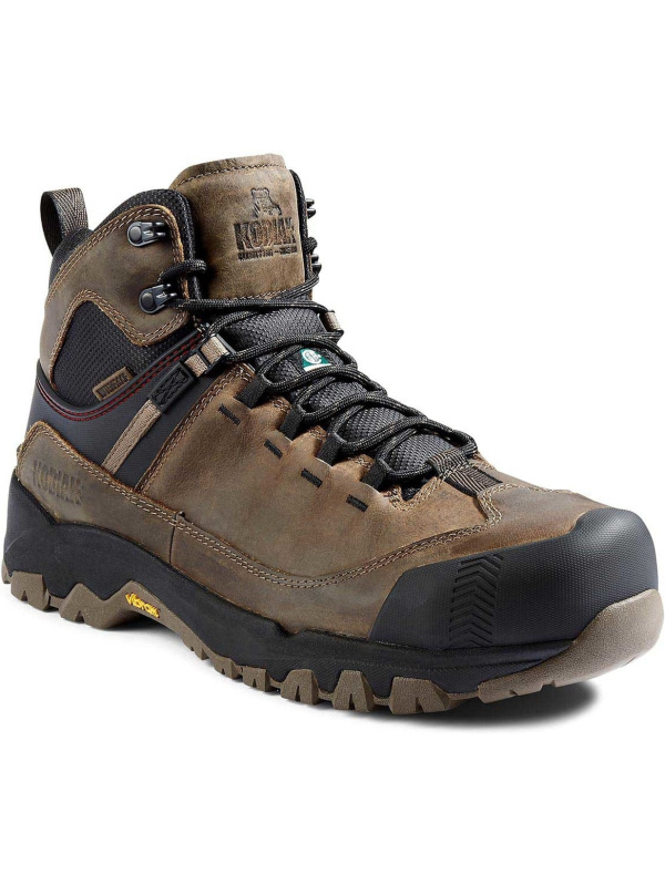 Kodiak Men's Quest Bound Comp Toe WP Hiker Work Boot -Fossil- 4TELFS
