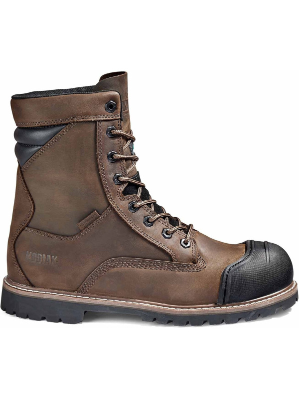 Kodiak Men's Mckinney M.U.T 8" Comp Toe WP Work Boot -Brown- 4TEPDB