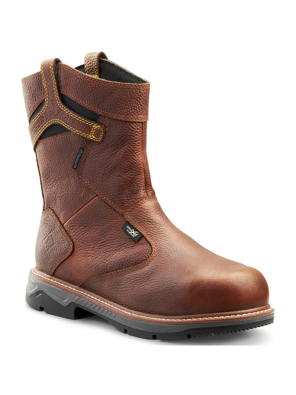 Terra Men's Patton AT Waterproof Met Guard Safety Work Boot -Brown- 4TCCBN