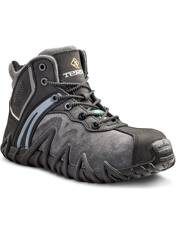 Terra Men's Venom Mid Comp Toe WP Safety Work Shoe -Black- R8285B