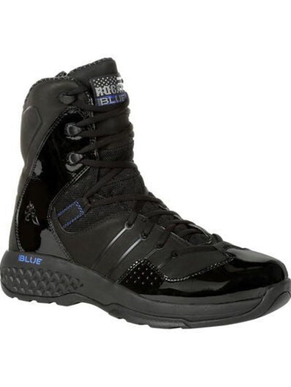 Rocky Men's Code Blue 8" Soft Toe Public Service Shoe -Black- RKD0084