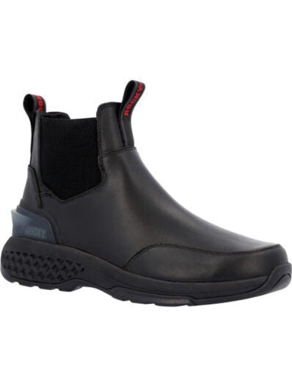 Rocky Men's Code Red Station 6" Slip On Work Boot -Black- RKD0115
