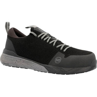 Rocky Men's Industrial Athletix 4" Comp Toe Work Shoe -Black Knit- RKK0384